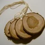 Wooden Tree Branch Hang Tags Ornament Blanks..