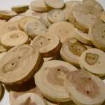 Wooden Button Assotment 50 Buttons 1 To 2 Inch