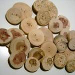 Wooden Button Assotment 50 Buttons 1 To 2 Inch