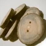6 Rustic Handmnade Wooden Buttons