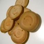 9 Rustic Handmnade Wooden Buttons